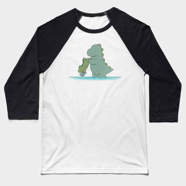 Rory Fish Baseball T-Shirt by Liz Climo